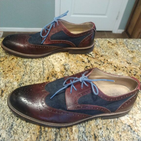 Vintage Foundry Co. Men\'s VF112-SE Brown Wingtip Leather Dress Shoes US 10.5 main image 7